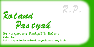 roland pastyak business card